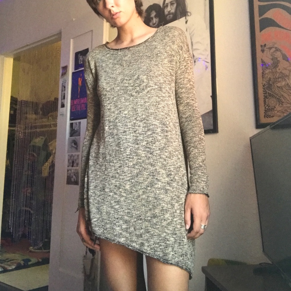 Silence + noise asymmetrical sweater
